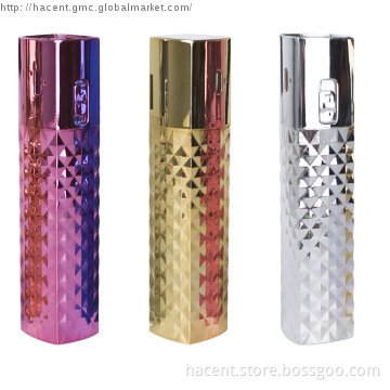 diamond 2600mAh power bank with power display